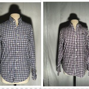 BUNDLE Blue and Purple Mens J. Crew Buttoned Down Shirts Size XS and S